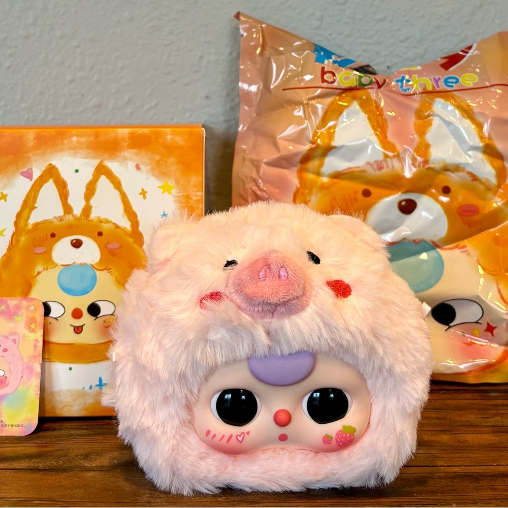 Baby Three BB3 The Original Plush Blind Box, Confirmed Pig